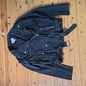 Forever 21 Motorcycle Denim Jacket